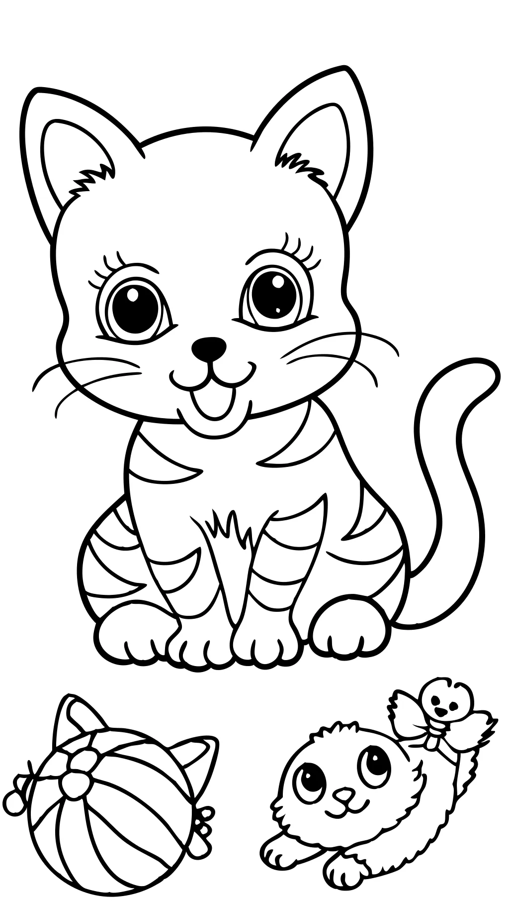 coloring pages kittens and puppies